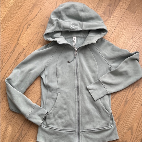 lululemon athletica Tops - Lululemon | Green | Scuba Full-Zip Hoodie | size 6